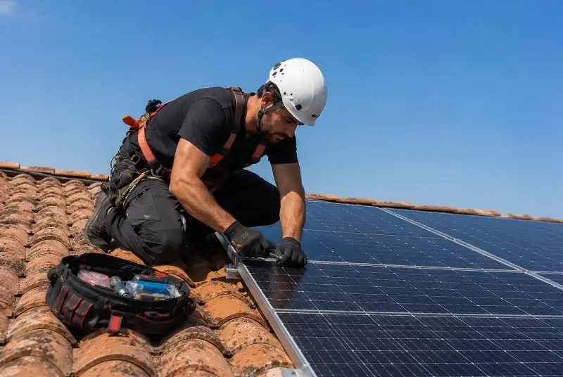 Maintenance et monitoring de panneaux solaires à Ternay